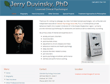 Tablet Screenshot of drjerryduvinsky.com